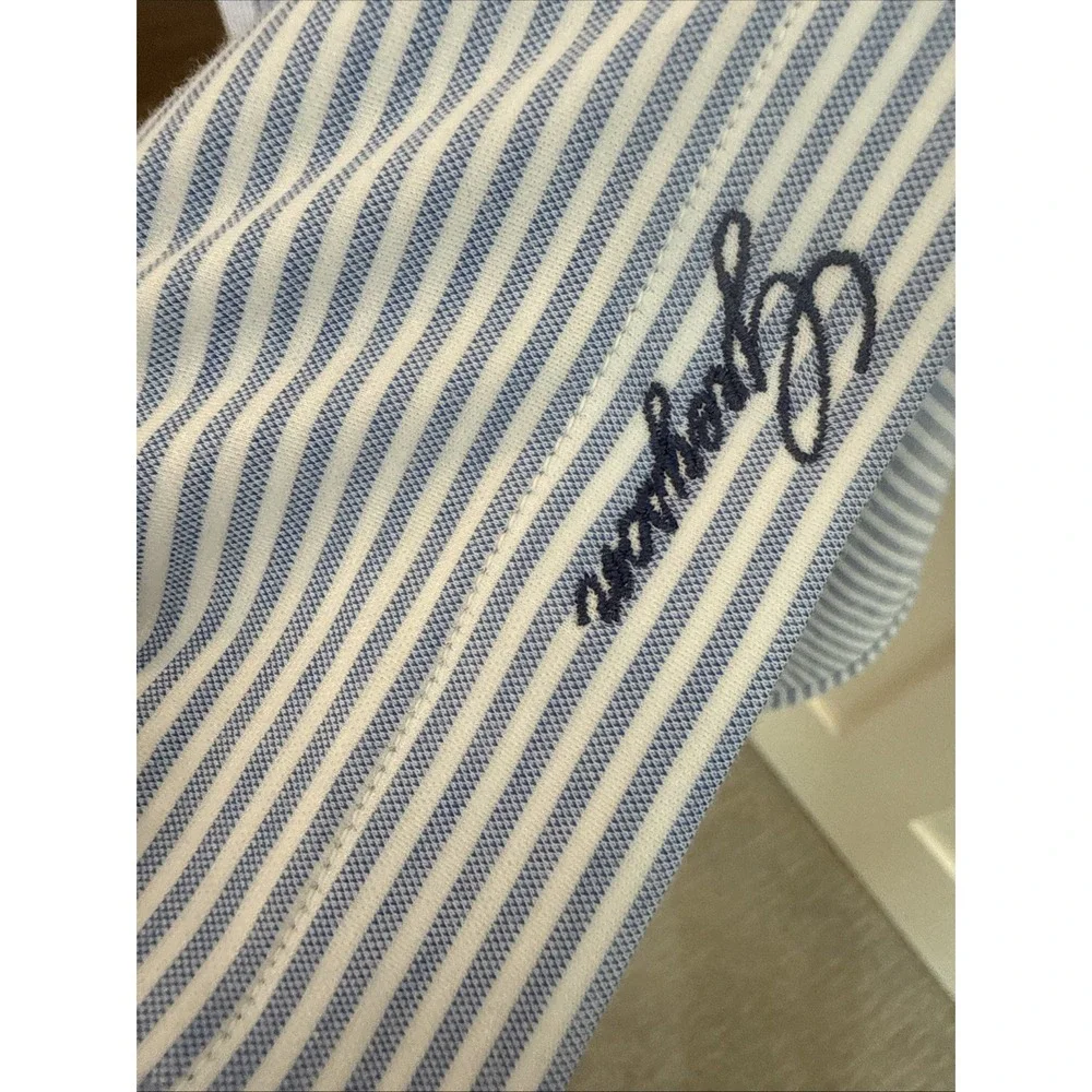 Greyson Men's Blue White Stripe Stretch Dress Shirt Small NWT Luxury
